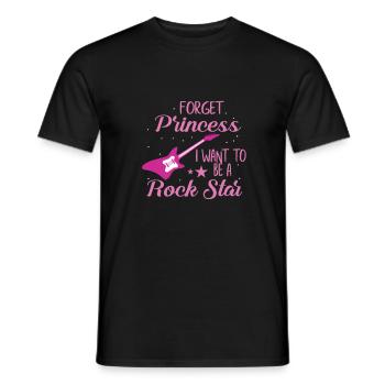 Rock Star Electric Guitar Rocker In rocker wife - Men's T-Shirt - black - Front - AI Model Male 178 light (178cm)