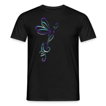 Suicide Dépression Dragonfly Prévention du - T-shirt homme - noir - Devant - AI Model Male 178 light (178cm)