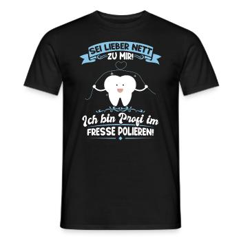 Zahnarzthelferin Zahnmedizinische Fachangestellte - Männer T-Shirt - Schwarz - Vorne - AI Model Male 178 light (178cm)