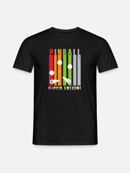 Pinball Flipper Flipper Automatique DeX - T-shirt homme - noir