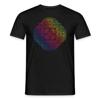 mandala - Men's T-Shirt - black - Front - AI Model Male 178 light (178cm)