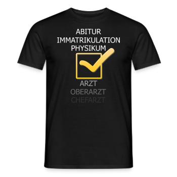 Physikum Medizinstudent - Männer T-Shirt - Schwarz - Vorne - AI Model Male 178 light (178cm)