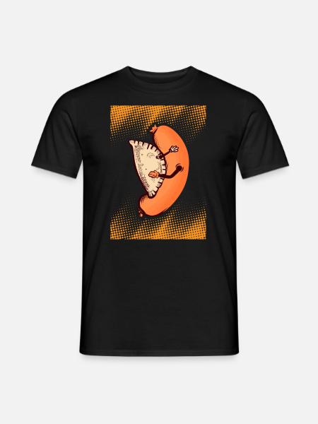 Pierogi Kiełbasa Fleischwurstknödel Kochen - Männer T-Shirt - Schwarz