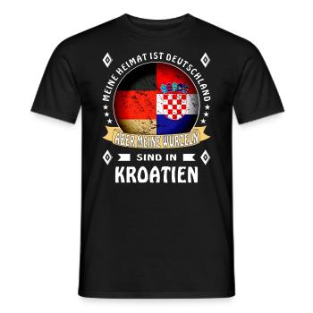 Heimat Deutschland Wurzeln - Männer T-Shirt - Schwarz - Vorne - AI Model Male 178 light (178cm)