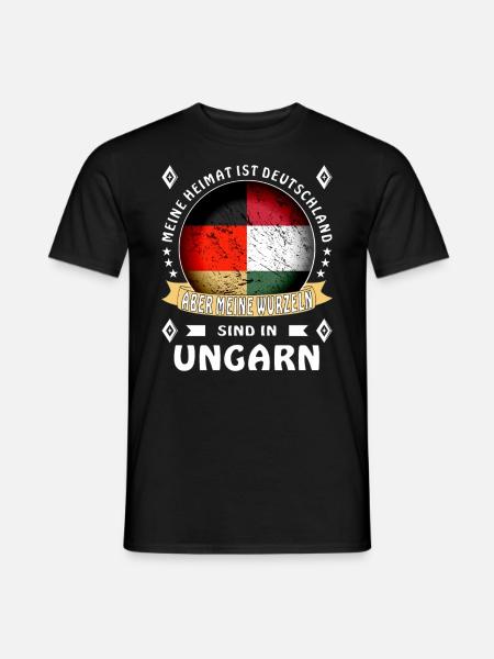 Heimat Deutschland Wurzeln - Männer T-Shirt - Schwarz