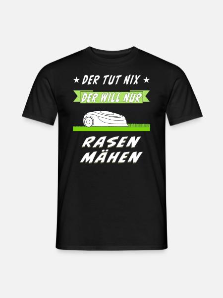 RASENROBOTER RASEN MÄHEN - Männer T-Shirt - Schwarz