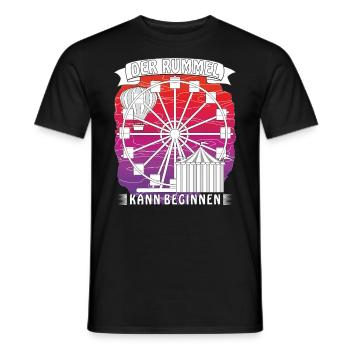 Schausteller Kirmes Riesenrad - Männer T-Shirt - Schwarz - Vorne - AI Model Male 178 light (178cm)