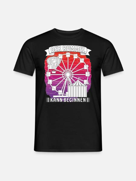 Schausteller Kirmes Riesenrad - Männer T-Shirt - Schwarz