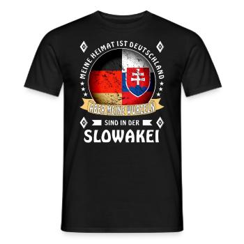 Heimat Deutschland Wurzeln - Männer T-Shirt - Schwarz - Vorne - AI Model Male 178 light (178cm)