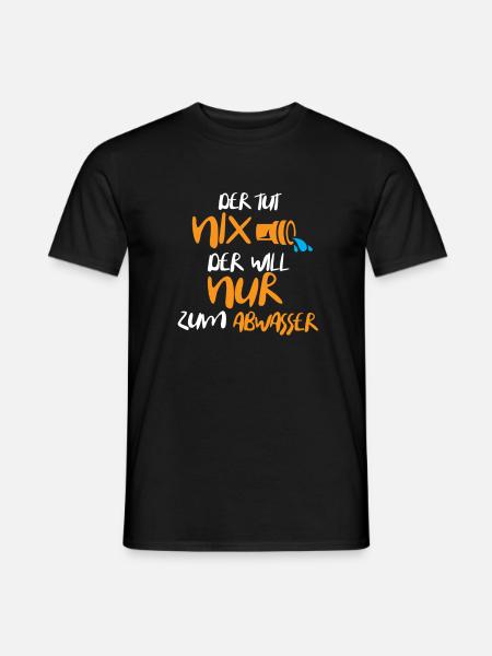 Abwasser Abwasserkanal Klempner Rohrreiniger - Männer T-Shirt - Schwarz
