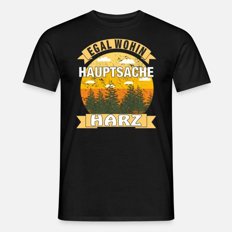 HAUPTSACHE HARZ - Männer T-Shirt - Schwarz