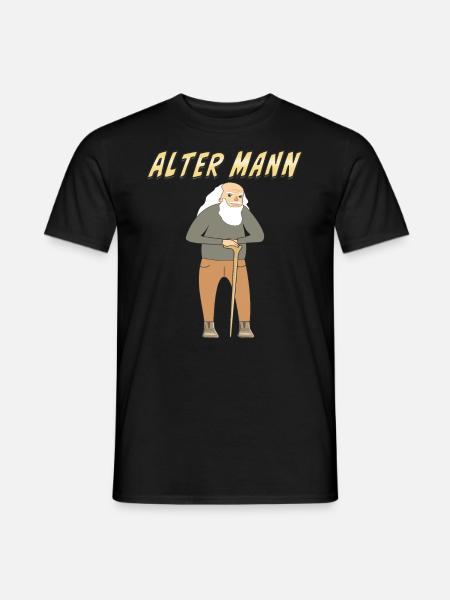 ALTER MANN - Männer T-Shirt - Schwarz