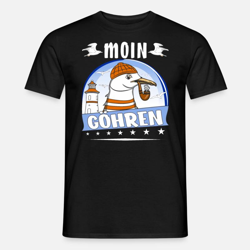 MÖWE MOIN GÖHREN - Männer T-Shirt - Schwarz
