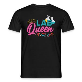 MTLA Lab Queen Labormedizin Labor Königin - Männer T-Shirt - Schwarz - Vorne - AI Model Male 178 light (178cm)