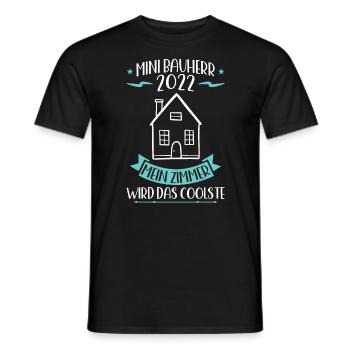 Junior Builder 2022 Topping-Out Ceremony Dream House - Men's T-Shirt - black - Front - AI Model Male 178 light (178cm)