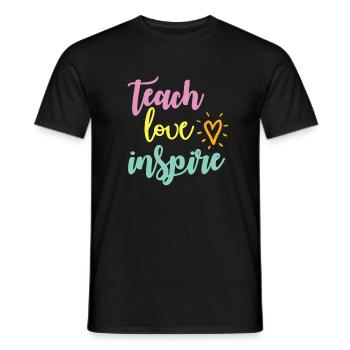 Lehrer Einfluss Lehramt Schule Schullehrer - Männer T-Shirt - Schwarz - Vorne - AI Model Male 178 light (178cm)