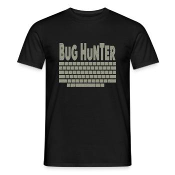 Bugs Bug Gamer Game Zocker Spielfehler - Männer T-Shirt - Schwarz - Vorne - AI Model Male 178 light (178cm)