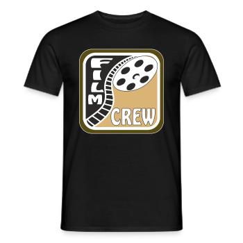 FILMROLLE KINO FILM CREW - Männer T-Shirt - Schwarz - Vorne - AI Model Male 178 light (178cm)
