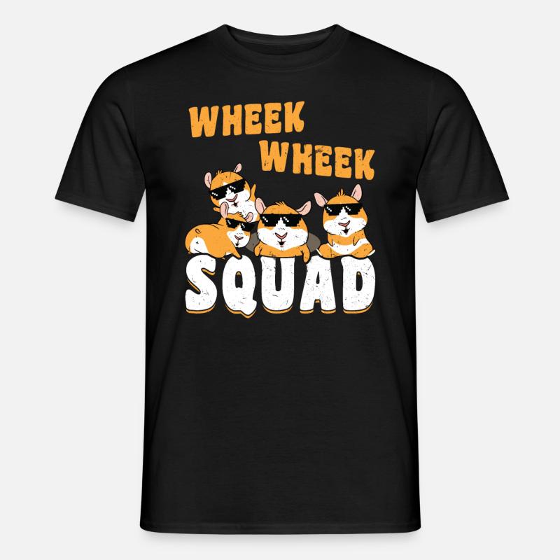 Wheek Wheek Squad drôle de cochon d’Inde - T-shirt homme - noir