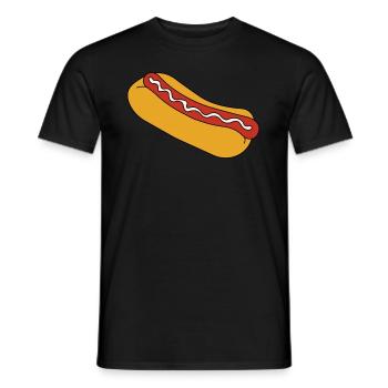 Hot Dog Fast Food Sausage Rolls - T-shirt homme - noir - Devant - AI Model Male 178 light (178cm)