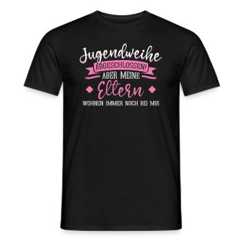 Jugendweihe 2022 Mädchen Junge - Männer T-Shirt - Schwarz - Vorne - AI Model Male 178 light (178cm)