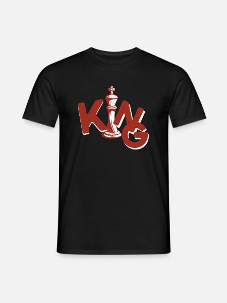 Checkmate Chessboard King Checker - Men's T-Shirt - black