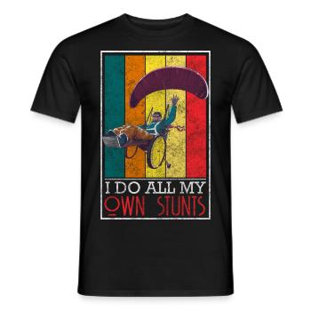 Handicap Drôle - T-shirt homme - noir - Devant - AI Model Male 178 light (178cm)
