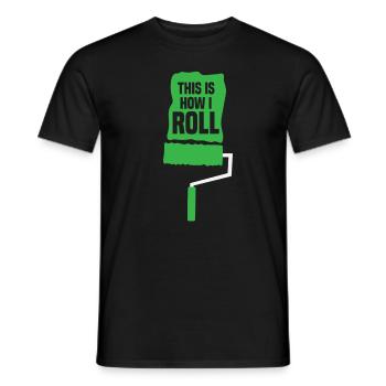 Peintre Compagnon Artisanat Maître Peintre Murs steichen - T-shirt homme - noir - Devant - AI Model Male 178 light (178cm)