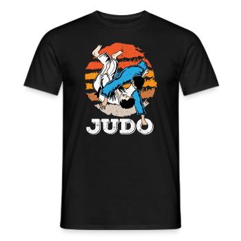 Judo Martial Arts Judo Fighters Fighting Children's Judo - Men's T-Shirt - black - Front - AI Model Male 178 light (178cm)