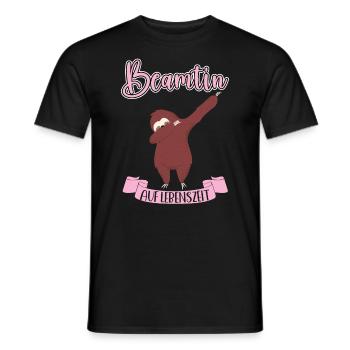 Beamtin auf Lebenszeit Geschenkidee Verbeamtung - Männer T-Shirt - Schwarz - Vorne - AI Model Male 178 light (178cm)