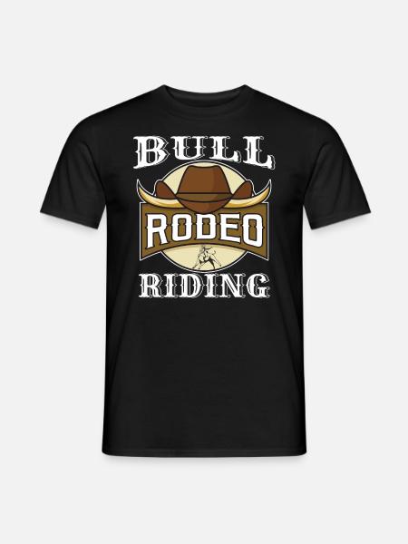 RODEO BULL RIDING - Men's T-Shirt - black
