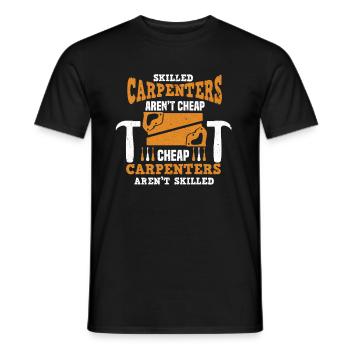 Charpentier Charpentier Menuisier Charpentier - T-shirt homme - noir - Devant - AI Model Male 178 light (178cm)