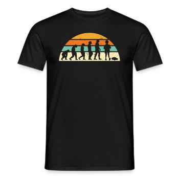 Evolution eines RC-Auto Rennfahrers - Männer T-Shirt - Schwarz - Vorne - AI Model Male 178 light (178cm)