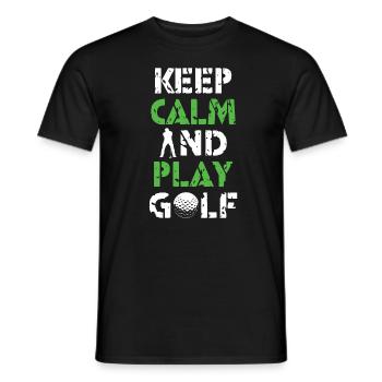 Golf Golfeurs golf clubs de golf Terrain de golf - T-shirt homme - noir - Devant - AI Model Male 178 light (178cm)