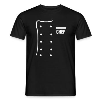 Koch Küche kochen Sternekoch Köchin Essen - Männer T-Shirt - Schwarz - Vorne - AI Model Male 178 light (178cm)