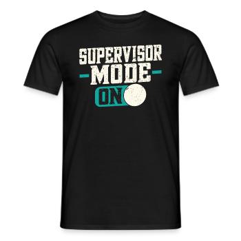 Supervisor Mode On - Männer T-Shirt - Schwarz - Vorne - AI Model Male 178 light (178cm)