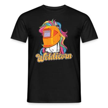 Weldicorn schweißen Schweißer - Männer T-Shirt - Schwarz - Vorne - AI Model Male 178 light (178cm)