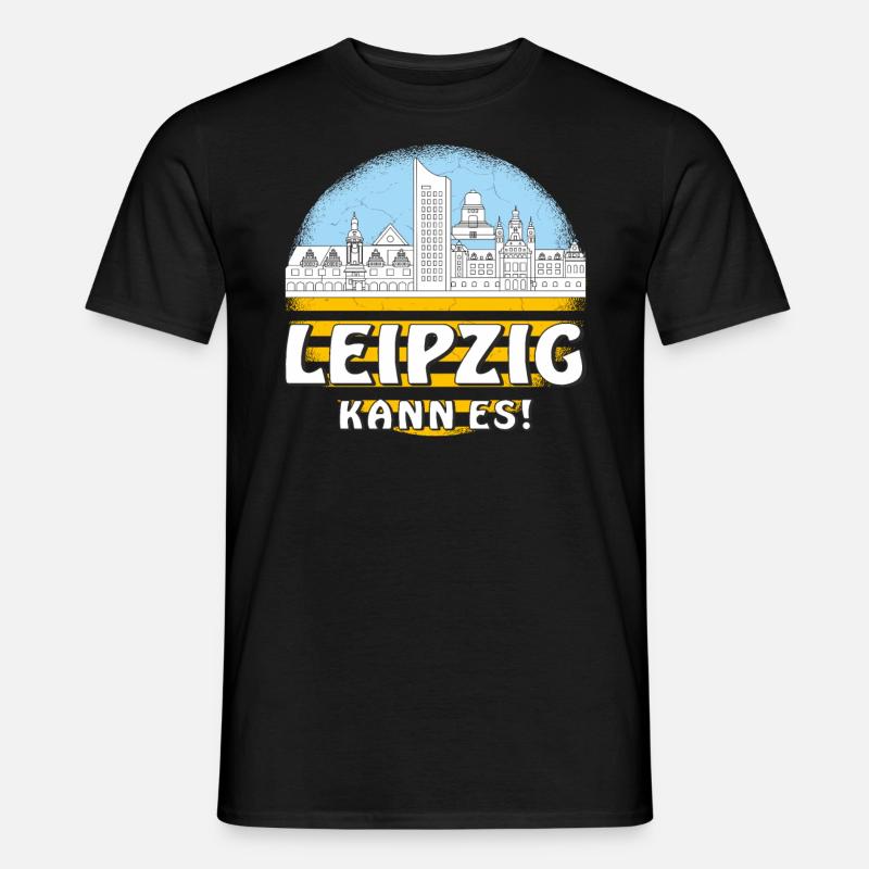 LEIPZIG KANN ES - Männer T-Shirt - Schwarz