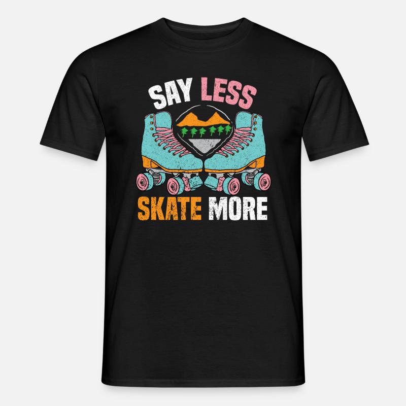 Rollerskate Rollerskating Skating Rollerblades - Männer T-Shirt - Schwarz