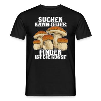 SUCHEN KANN JEDER FINDEN IST DIE KUNST - Männer T-Shirt - Schwarz - Vorne - AI Model Male 178 light (178cm)