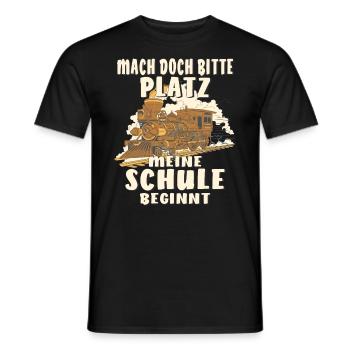 MEINE SCHULE BEGINNT - Männer T-Shirt - Schwarz - Vorne - AI Model Male 178 light (178cm)