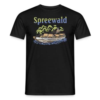 SPREEWALD - T-shirt homme - noir - Devant - AI Model Male 178 light (178cm)