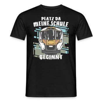 PLATZ DA MEINE SCHULE BEGINNT - Männer T-Shirt - Schwarz - Vorne - AI Model Male 178 light (178cm)