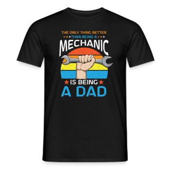 Mécanicien Voiture Tournevis Mécatronique Technicien Voiture - T-shirt homme - noir - Devant - AI Model Male 178 light (178cm)