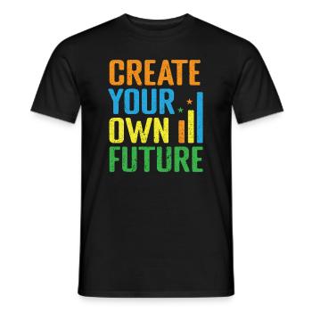 Motivation Eigener Weg Finanzielle Freiheit - Männer T-Shirt - Schwarz - Vorne - AI Model Male 178 light (178cm)