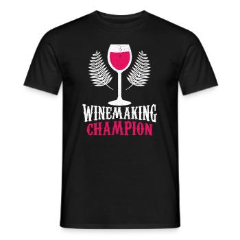 Schnaps brennen Schnapsbrenner Selbstgebrannter - Männer T-Shirt - Schwarz - Vorne - AI Model Male 178 light (178cm)