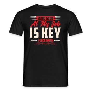 Being Good at My Job Is The Key - Men's T-Shirt - black - Front - AI Model Male 178 light (178cm)