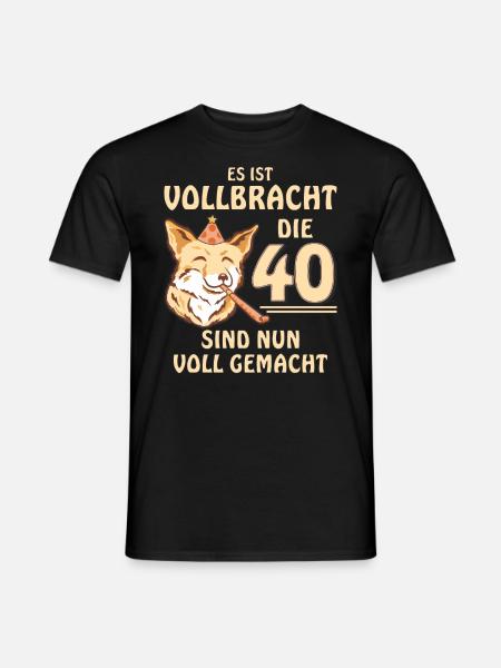 40 GEBURTSTAG - Männer T-Shirt - Schwarz