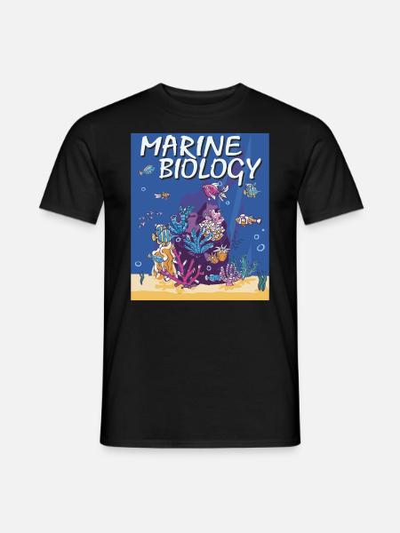 MARINE BIOLOGY - Männer T-Shirt - Schwarz