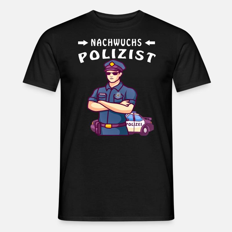 NACHWUCHS POLIZIST - Männer T-Shirt - Schwarz
